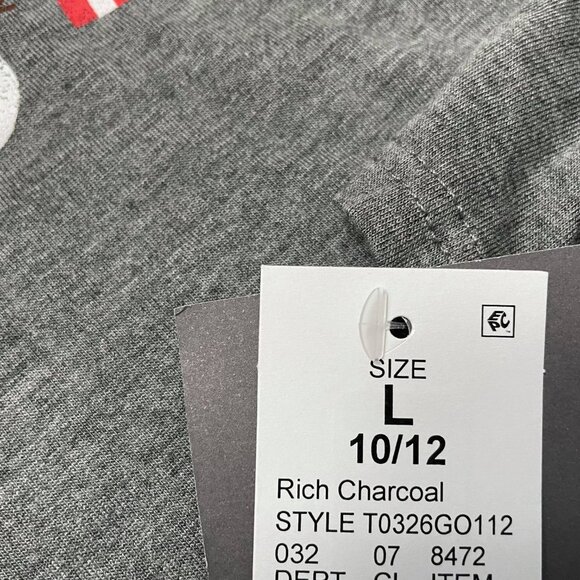 NWT Grayson Social Gray Girls Christmas Long Sleeve T - Picture 3 of 5